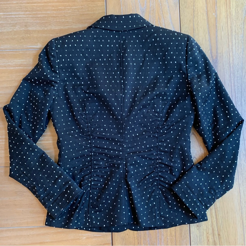 Lafeyette 148 New York Polka Dot Blazer Jacket Sz 2 - Picture 12 of 14